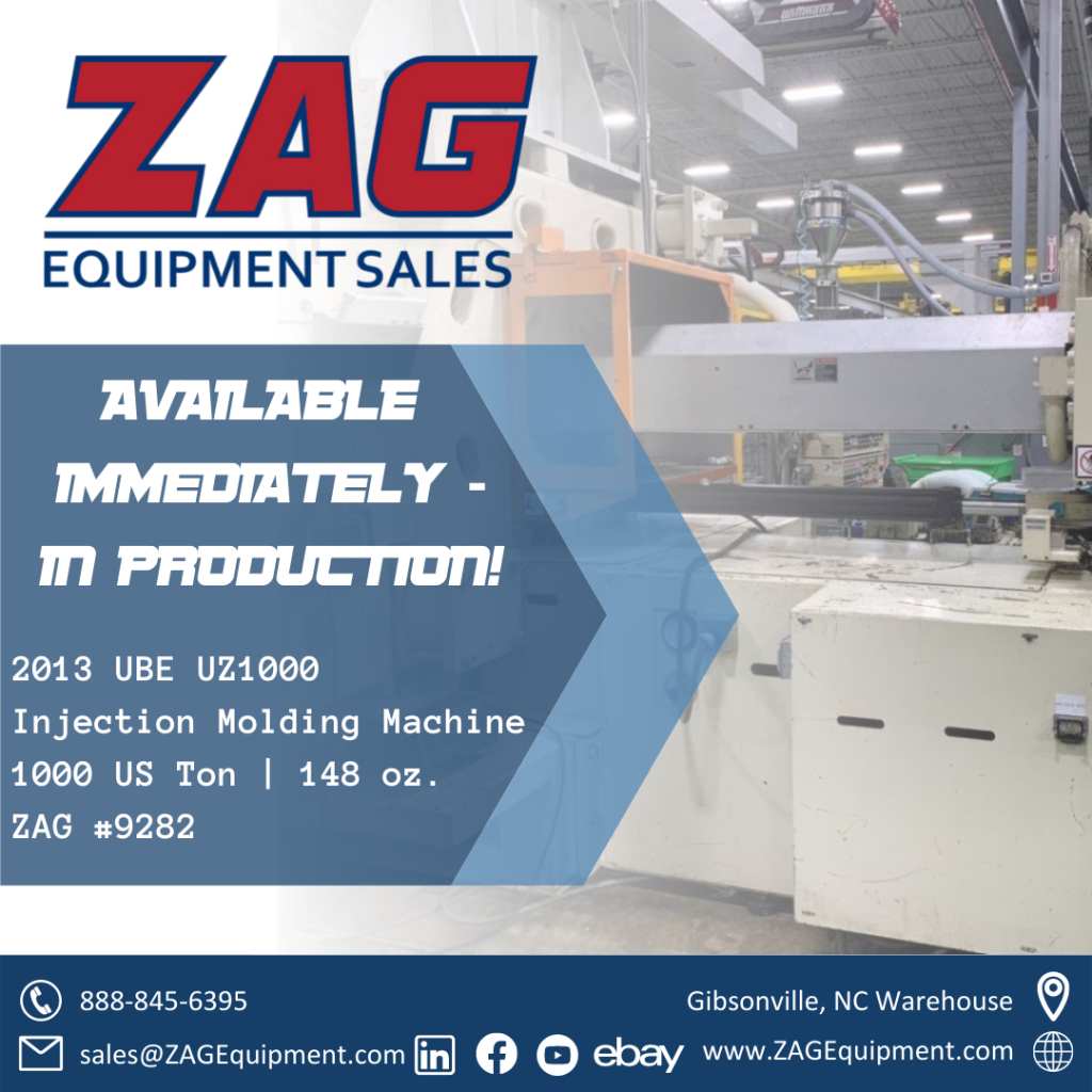 UBE Injection Molding Machine Zag Equipment Sales